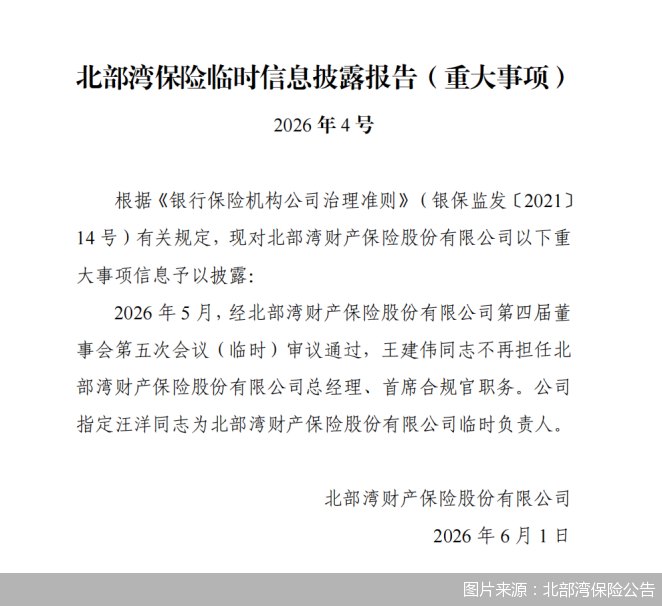 百万罚单、增资未完!北部湾保险外聘总经理离任
